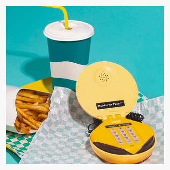 Hamburger Phone with Fries