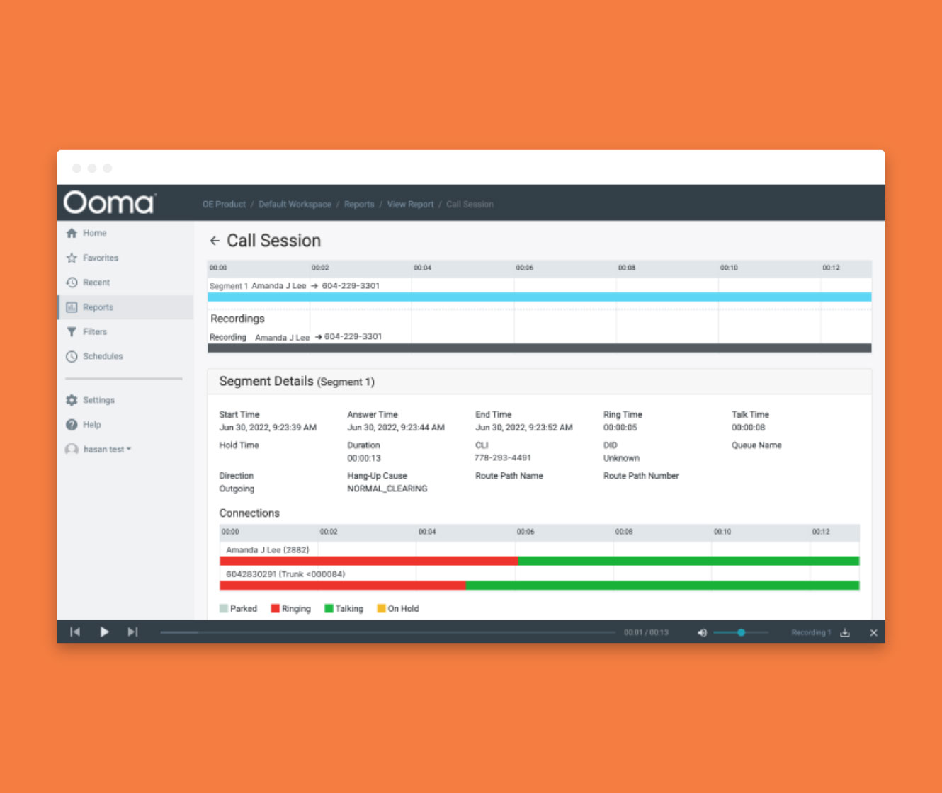 Call Recording Playback and Download