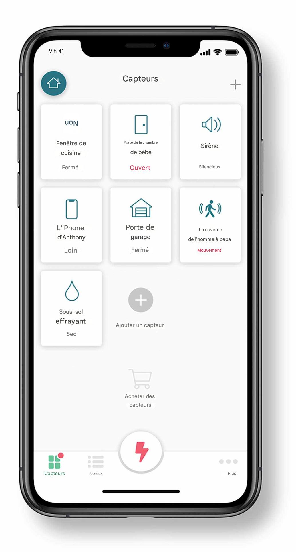 Application mobile Ooma pour iPhone pour l’atterrissage de la sécurité résidentielle – Un statut en temps réel sur tout.