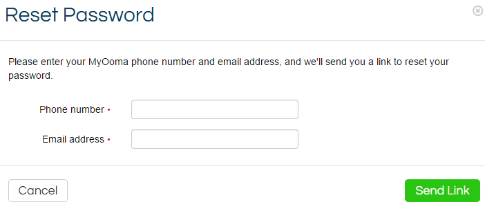 forgot password form