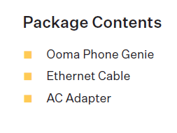 Package Contents List