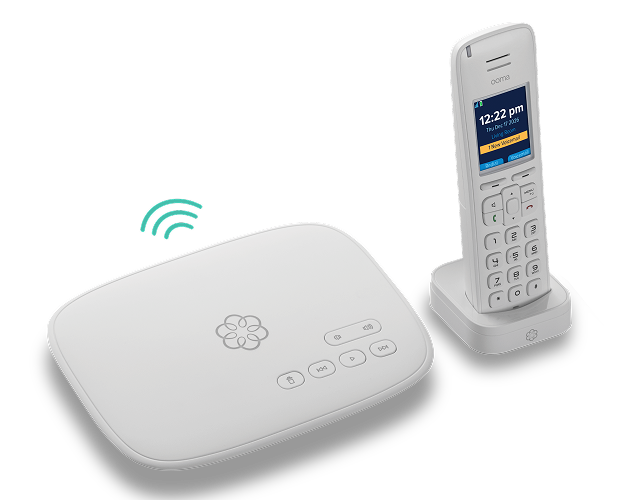 Ooma StarDial base station and cordless handset