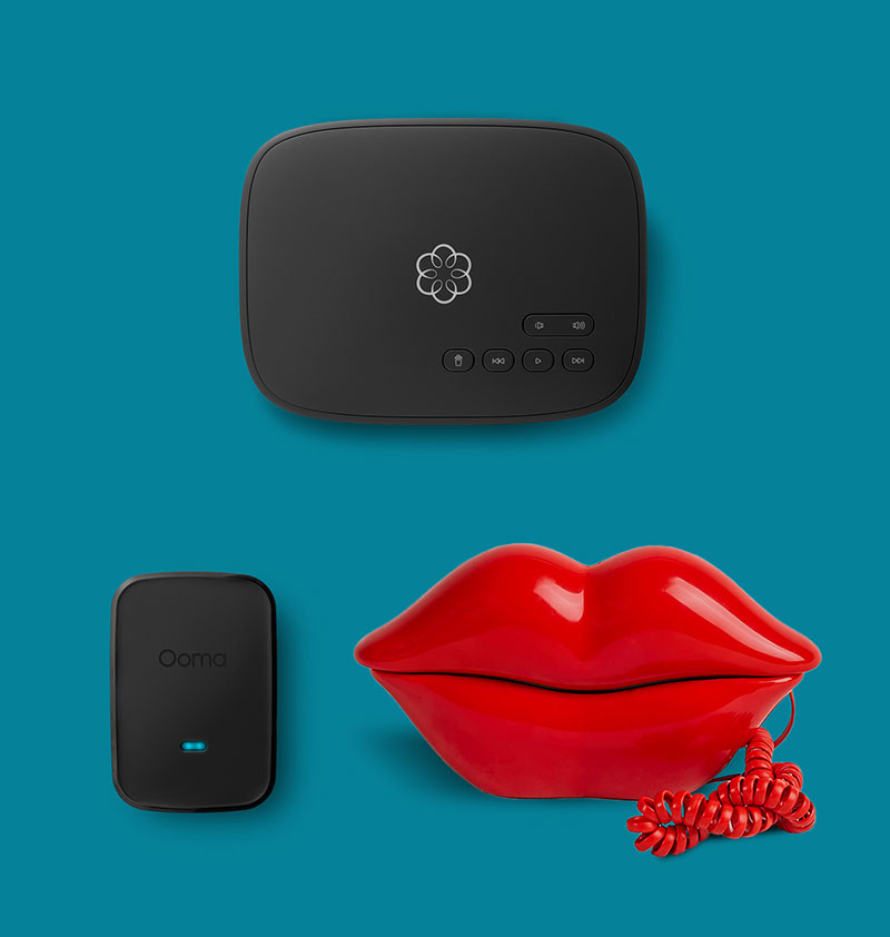 Ooma Retro Phone - Ooma Retro Lips Phone