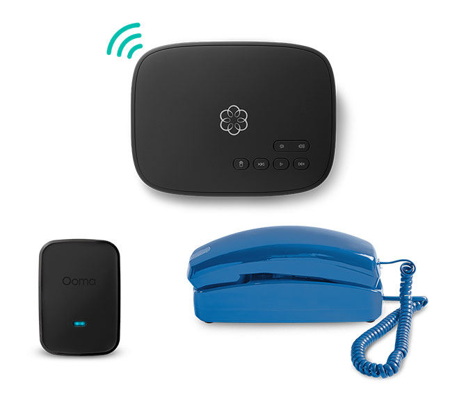 Ooma Telo Air Blue Phone Bundle