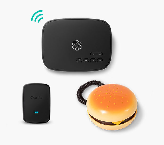 Ooma Telo Hamburger Phone