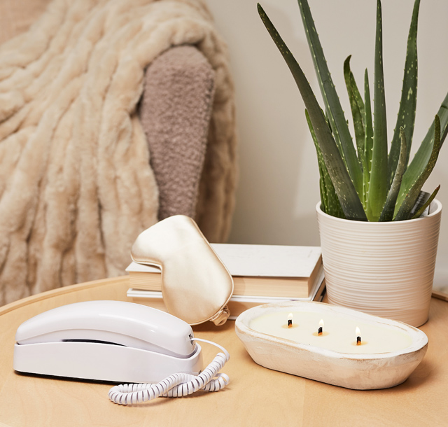 Ooma White Trimline Phone Lifestyle