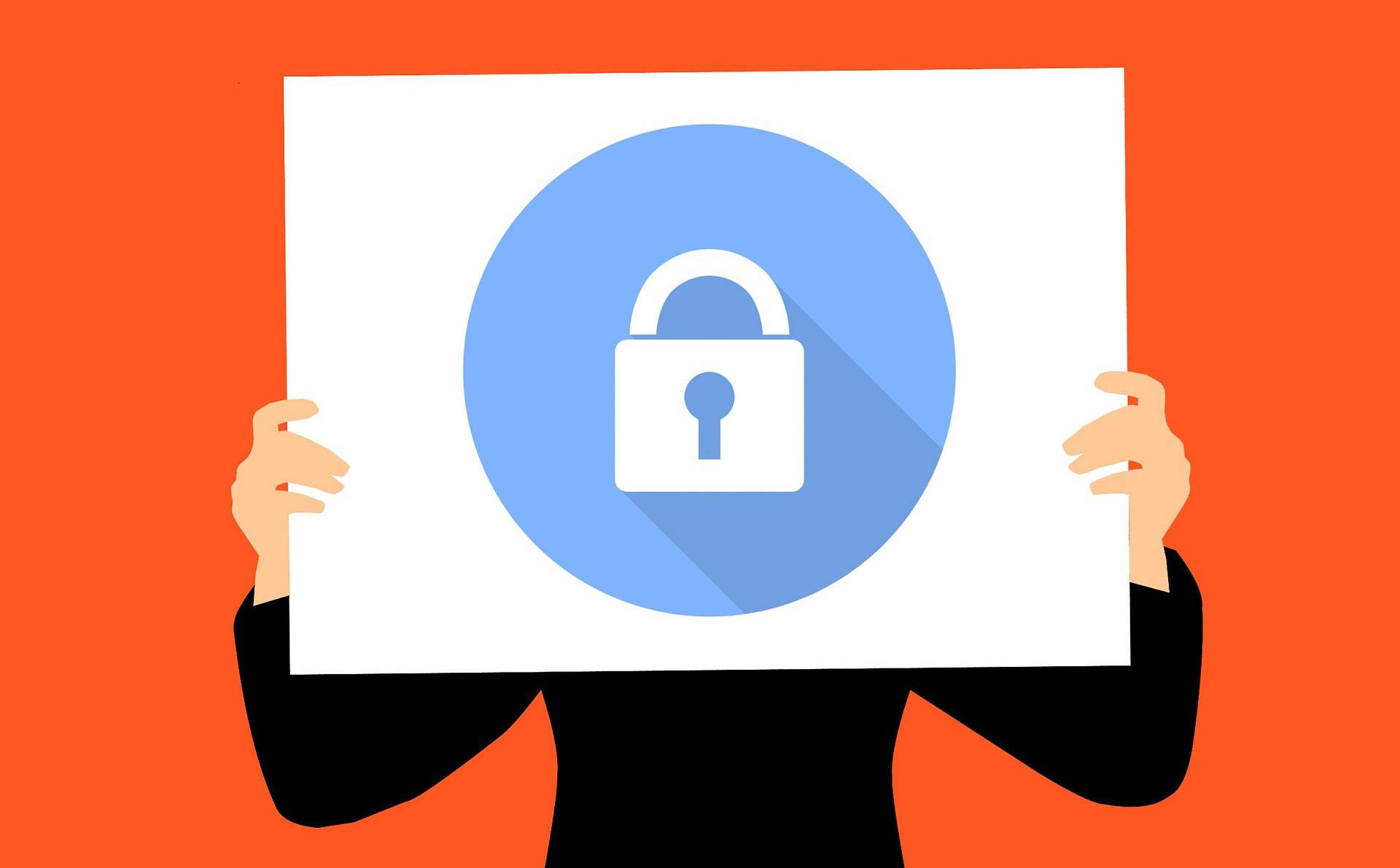 a sign of a closed padlock